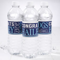 School Memories Personalized Graduation Water Bottle Labels