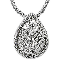 Balissima Textures Sterling Silver Pendant