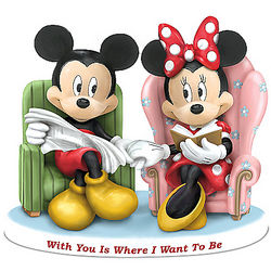 Mickey Mouse and Minnie With You is Where I Want to Be Figurine
