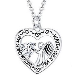 Angel Watch Over Me Silver Plated Necklace