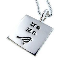 Personalized Mama Bird Charm Necklace