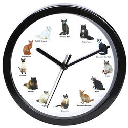 Meowing Cat Clock