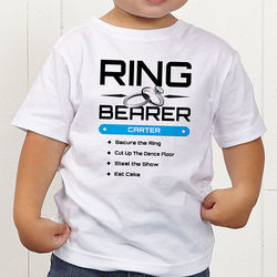 Ring Bearer Responsibilities Personalized T-Shirt
