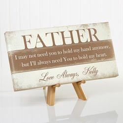 His Words of Wisdom Father's Day Canvas Art Print
