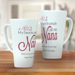 Nana's Personalized Latte Mug