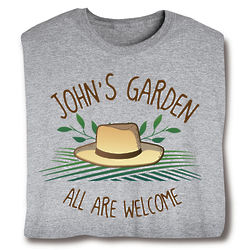 Personalized All Are Welcome Garden T-Shirt