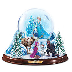 Disney Frozen Light Up Musical Snowglobe with Swirling Snow