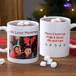 Christmas Photo Wishes Personalized Coffee Mug