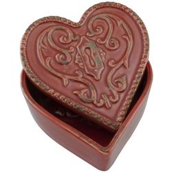 Red Heart Ceramic Box
