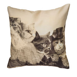 Meownt Rushmore Pillow