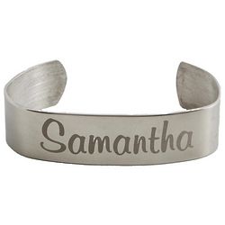 Personalized Pewter Cuff Bracelet