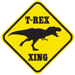 T-Rex Crossing Sign