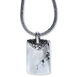 Imperfection Sterling Silver Men's Necklace