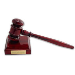 Personalized Sophisticated Judges Gavel Office Decoration