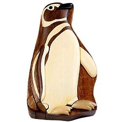Penguin Secret Wooden Puzzle Box