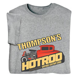 Personalized Vintage Hot Rod T-Shirt