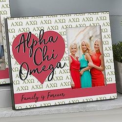 Personalized Alpha Chi Omega Sorority 4x6 Picture Frame