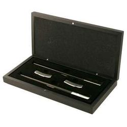 Personalized Silver and Black Chopsticks with Presentation Box