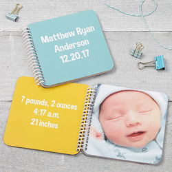 Soft Cover Bright Color Mini Photo Baby Book