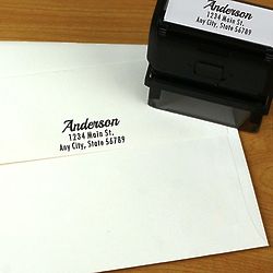 Personalized Family Name Self-Inking Address Stamper