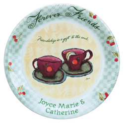 Personalized Forever Friends Plate