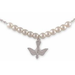Rose Pearls Confirmation Necklace