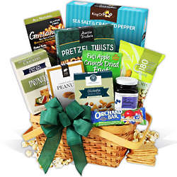 St. Patrick's Day Snacks and Munchies Gift Basket