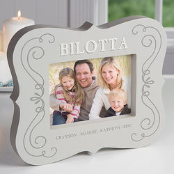 Joy Of Family Personalized Block Picture Frame