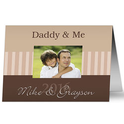 Daddy & Me Personalized Photo Greeting Card