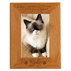 Personalized Pet Memorial Alder Wood Picture Frame