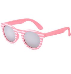 Baby Pixie Candy Stripe Round Sunglasses