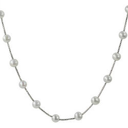 Sterling Silver Classic Tin Cup Station Necklace