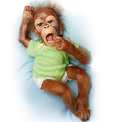 Baby Zula Poseable Orangutan Monkey Doll