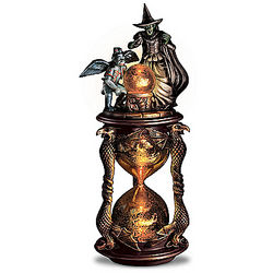 Wizard of Oz Wicked Witch Lighted Hourglass Sculpture