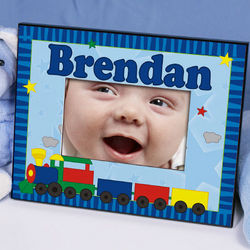 All Aboard Baby Train Personalized Frame