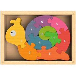 Number Snail Chunky Wooden Puzzles