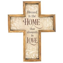 Blessed is the Home That Abounds in Love Wall Cross