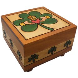Claddaugh Secret Wooden Puzzle Box