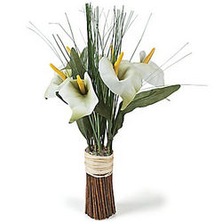 White Calla Lily Standing Bouquet