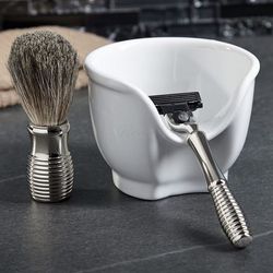 Impact Chrome Shave Set with Soap Dish
