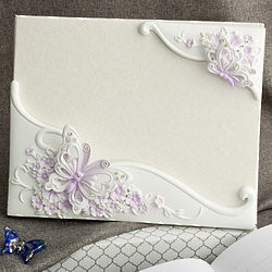 Butterfly Design Bridal Guest Book