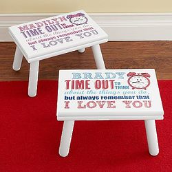 Personalized Time Out with Love Stool