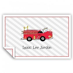 Personalized Firetruck Placemat