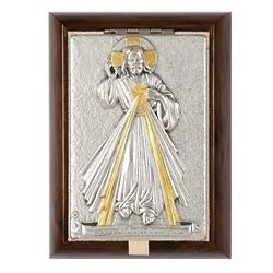 Divine Mercy Wood-Metal Rosary Box