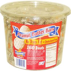 Peanut Butter Bars in a Tub