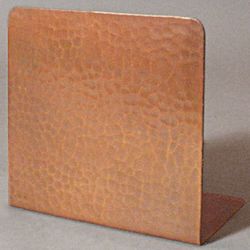 Hammered Copper Bookends