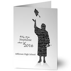 Hats Off to the Graduate Personalized Greeting Card