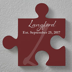 Personalized Family Name Wall Puzzle Piece