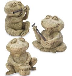 Frog Band Sculpture Set