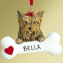Personalized Yorkshire Terrier Ornament